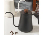 700ML Pour Over Coffee Kettle Large Capacity Anti-scalding Ergonomic Design Stainless Steel Gooseneck Coffee Pot for Home-Black