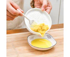 Food Grinder with Brush Multifunctional Ceramics Potato Masher Manual Ginger Garlic Carrot Grinding Tool Kitchen Gadget -White
