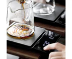 LED Display Precision Coffee Bean Food Electronic Scale Timer Measuring Tool-Black