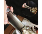 Vegetable Peeler Sturdy Construction Rust-proof Stainless Steel Multifunctional Handheld Potato Carrot Grater for Home-Silver