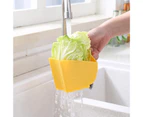 Strainer Bowl 360 Degree Rotating Good Load Capacity PP Vegetable Cleaning Hot Pot Colander Basket Kitchen Accessories-Red