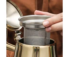 Tea Kettle Food Grade Rust-proof Stainless Steel Multifunctional Coffee Teapot with Tea Strainer Mesh for Home-Golden