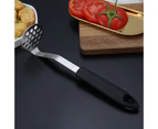 Vegetable Masher Food Grade Rust-proof Stainless Steel Vegetable Potato Masher Cooking Gadget for Home-Black