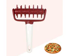 Non-stick Anti-shock Pizza Needle Roller ABS Prevents Dough Blistering Pizza Hole Puncher Kitchen Gadget-Red