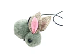 Cat Teaser Toy Plush Rabbit Relieve Boredom Interactive Toy Door Hanging Toy Kitten Toy Pet Supplies-Grey