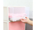 Translucent Bra Socks Cosmetic Storage Organizer Box Drawer Stackable Container