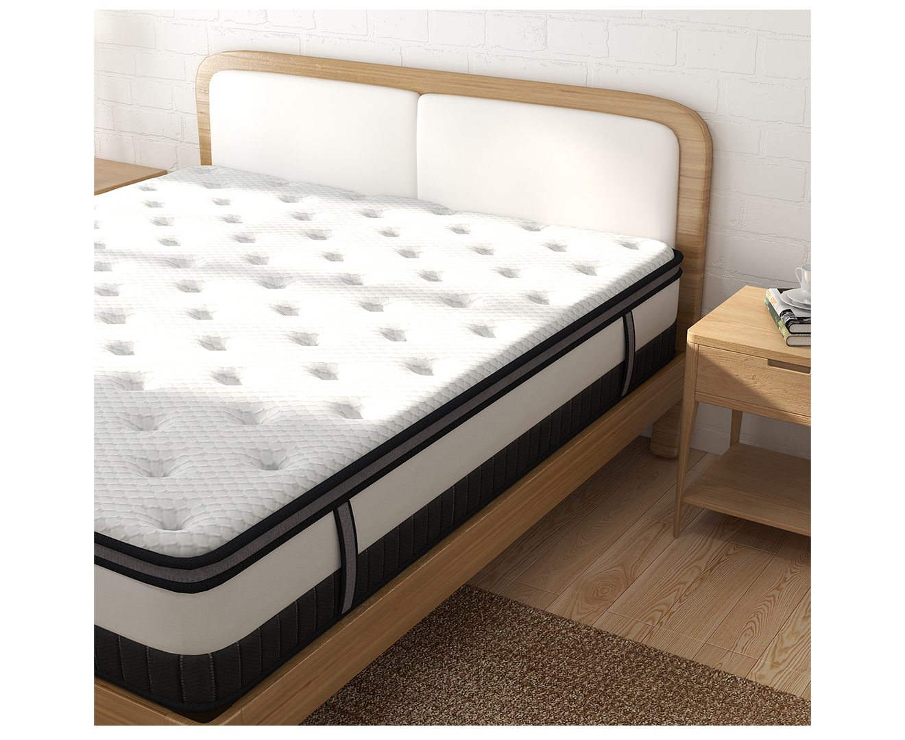 osteopedic euro top pocket spring queen bed mattress