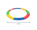 Centra 14 FT Kids Trampoline Pad Replacement Mat Reinforced Outdoor Round Cover - Rainbow