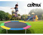 Centra 14 FT Kids Trampoline Pad Replacement Mat Reinforced Outdoor Round Cover - Rainbow