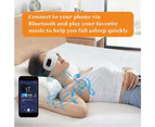 Sleep Mask with Heat, Bluetooth Music Rechargeable Eye Massager Relieve Eye Swelling and Improve Sleep - White