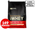Optimum Nutrition Gold Standard 100% WPI Vanilla Ice Cream Protein Powder 4.54kg