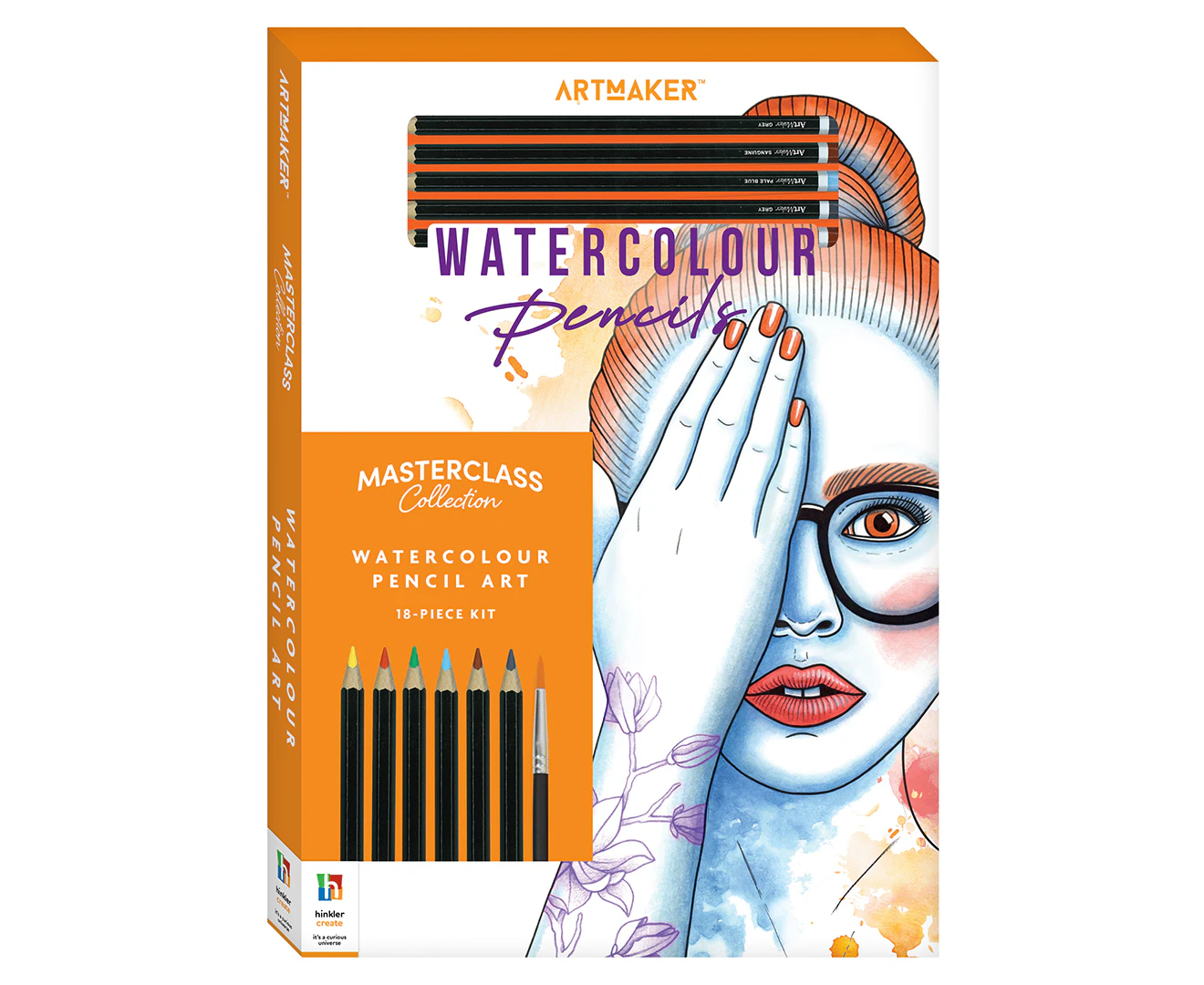 Art Maker Masterclass Collection Watercolour Pencils Kit Creative Activity