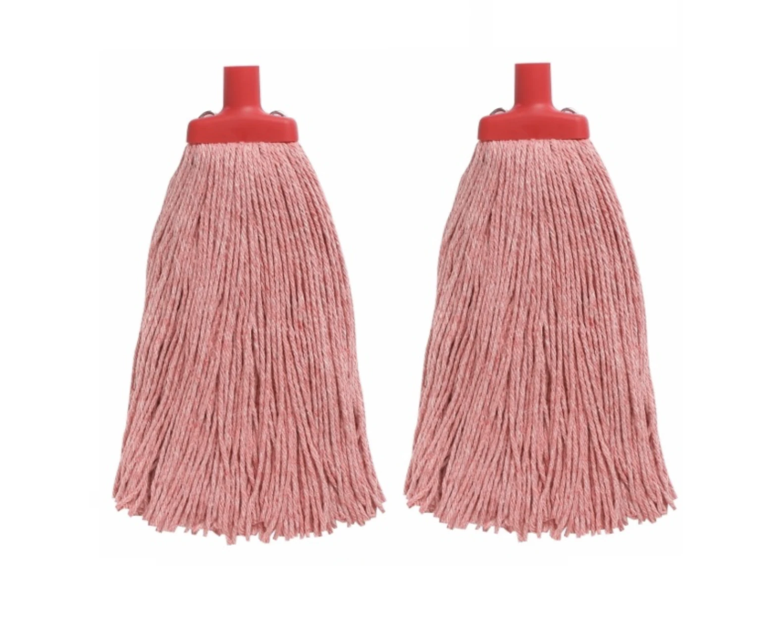 2X red Redback Heavy Duty Mop Head Commercial Mop Refill 400G Cotton