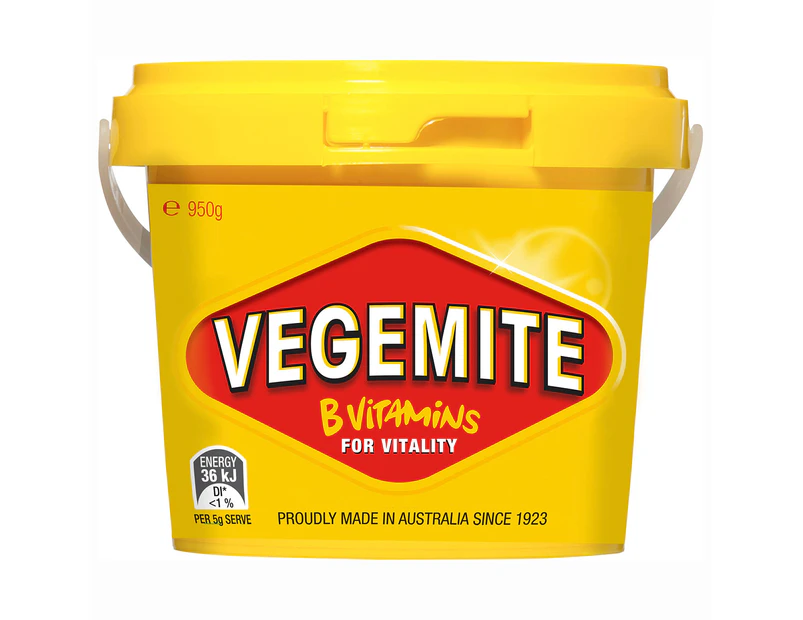 Vegemite Tub Jar Australian Made Vegan Sandwich Spread 950g