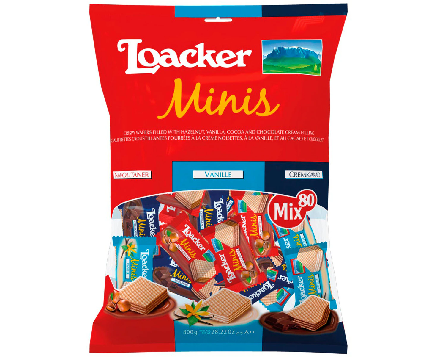 Loacker Mini Crispy Wafers 800g