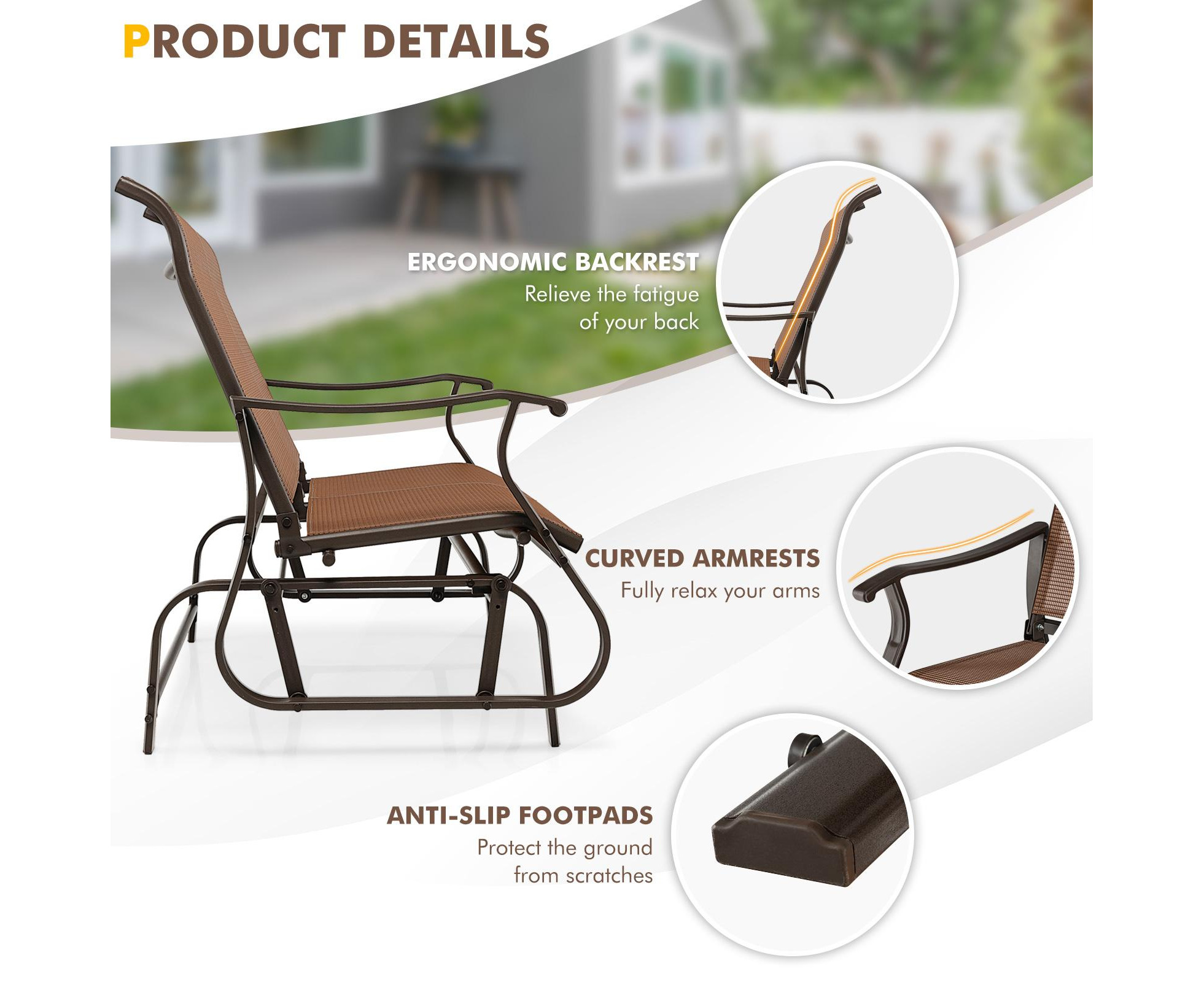 Aldi glider online bench