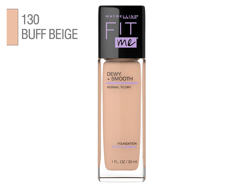 Maybelline New York Fit Me Dewy and Smooth Luminous Foundation - 130 Buff Beige 30mL