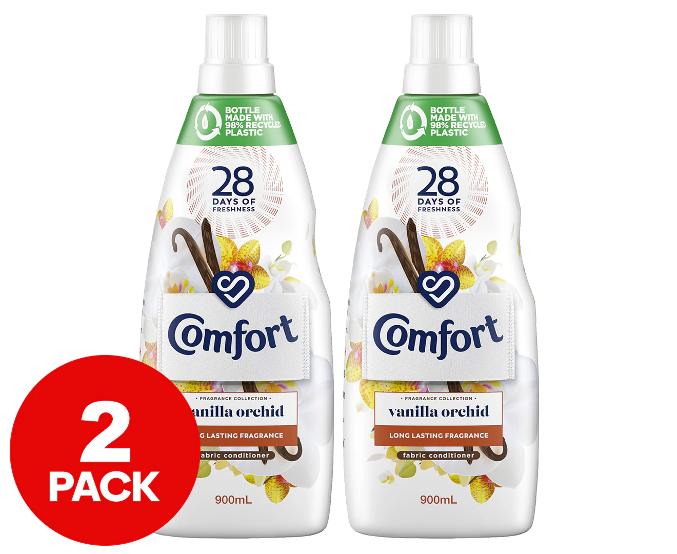 2 x Comfort Fabric Conditioner Vanilla Orchid 900mL