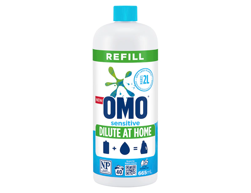 OMO Sensitive Dilute At Home Laundry Liquid Refill 665mL
