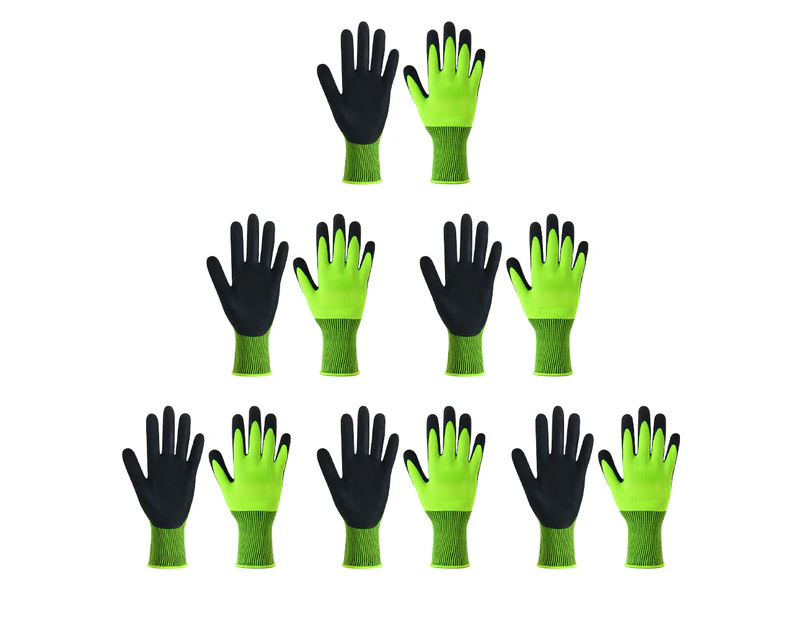 6 Pairs of Gardening Gloves, Patio, Lawn, Yard Gloves and Weeding, Work Gloves