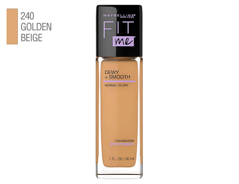 Maybelline Fit Me Dewy + Smooth Foundation 30mL - Golden Beige