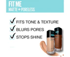 Maybelline Fit Me Matte + Poreless Foundation 30mL - Rich Tan