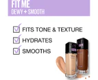 Maybelline Fit Me Dewy + Smooth Foundation 30mL - Sandy Beige