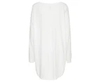 Nike Sportswear Women's Essential Futura Long-Sleeve Plus Size Tunic - White
