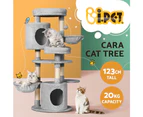 i.Pet Cat Tree 123cm Tower Scratching Post Scratcher Wood Condo House Bed Toys