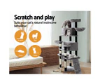 i.Pet Cat Tree 161cm Tower Scratching Post Scratcher Wood Condo House Play Bed