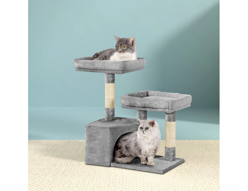 i.Pet Cat Tree 69cm Scratching Post Tower Scratcher Wood Condo House Bed Trees