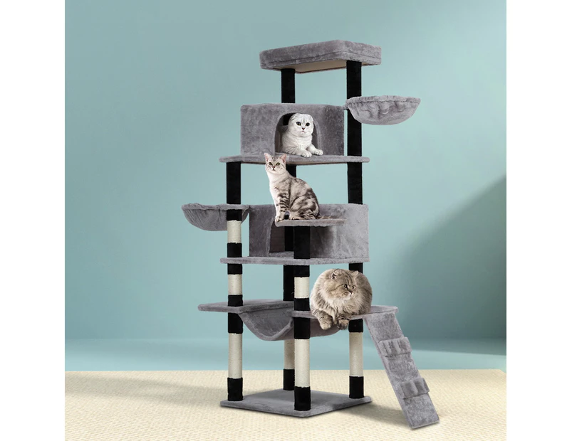 i.Pet Cat Tree 161cm Tower Scratching Post Scratcher Wood Condo House Play Bed