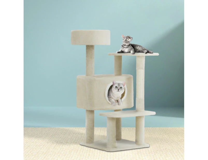 i.Pet Cat Tree 90cm Scratching Post Tower Scratcher Wood Condo House Bed Trees