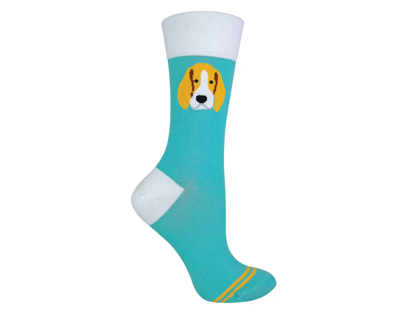 1 Pair Unisex Novelty Cat Dog Socks with Beagle / Pug / Scotty Dog - Beagle