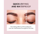 Double-headed Eyebrow Styling Wax, Eyebrow Styling Cream Brows Soap Wax Brush Makeup Eyebrow Gel for Natural Brows, 3D Feathery Brows Makeup Balm, Lasting