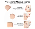 Makeup Sponge for Foundation Set, Beauty Blender Sponge Powder Puffs for Face Powder, Air Cushion Make Up Sponges  for Blending, Wet and Dry
