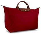 Longchamp Large Le Pliage Travel Bag - Red