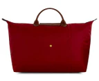 Longchamp Large Le Pliage Travel Bag - Red