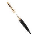 Audio Cable Pure Sound Effect Stable Transmission Replaceable 3.5mm 2.5mm Plug Play Audio AUX Cable for ATH-M40X/M50X/M60X/M70X-Black