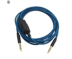 Headphone Audio Cable Lossless Signal Transmission 2 Meters 3.5mm Male to Male TPU Audio AUX Cord for Logitech Astro A10 A40 A30
