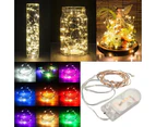 Romantic 20 LED Wire Fairy Lights Starry Light String Battery Powered Mini Lights-Red