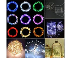 Battery Operated Romantic Mini LED Copper Wire String Fairy Lights 2M/3M/4M-Red