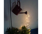 90 LED Solar Watering Can Lights Decorative 8 Modes Star-Showering Watering Can String Fairy Lights for Garden-B