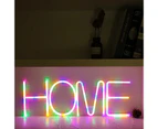 LED Four-color English Alphabet Neon Lights Birthday Party Christmas Decoration-W