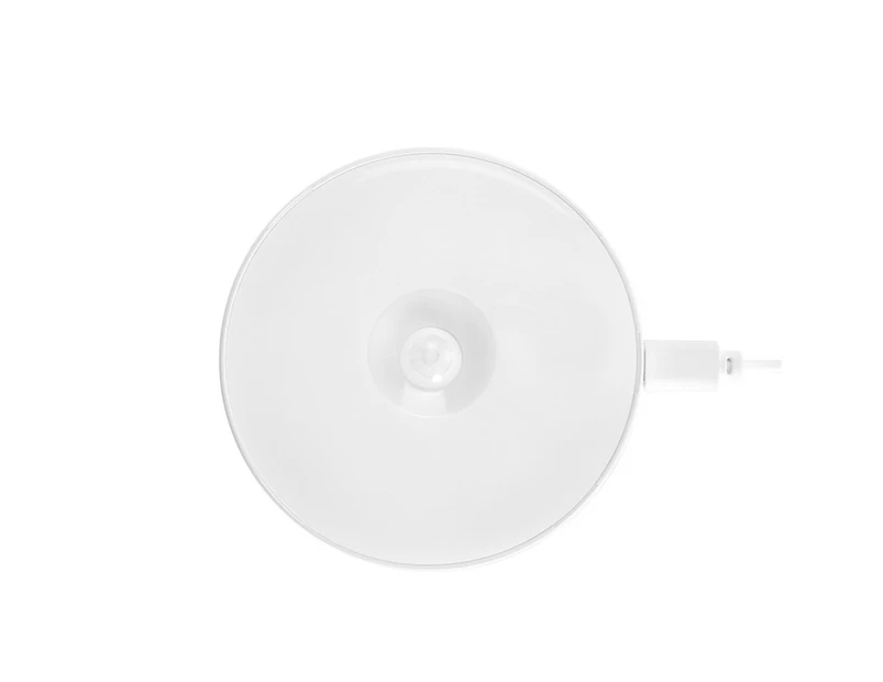 Wall Mount Body Induction Round White LED Night Light for Home-White Light