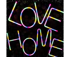 LED Four-color English Alphabet Neon Lights Birthday Party Christmas Decoration-A