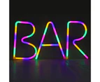 LED Four-color English Alphabet Neon Lights Birthday Party Christmas Decoration-M