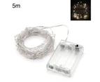 2/5/10m Starry String Light Bright Flexible Copper Wire Starry String Fairy Light for Wedding-White