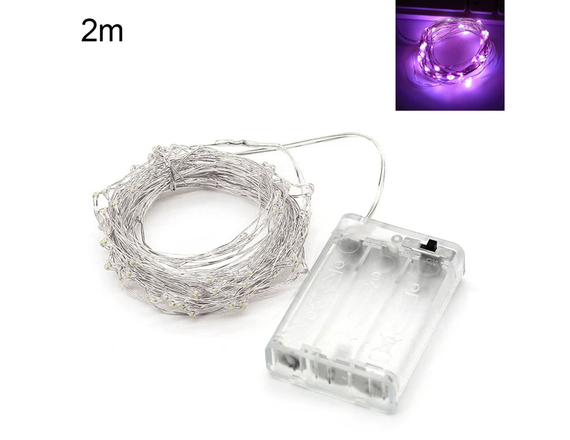 2/5/10m Starry String Light Bright Flexible Copper Wire Starry String Fairy Light for Wedding-Pink