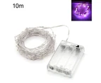 2/5/10m Starry String Light Bright Flexible Copper Wire Starry String Fairy Light for Wedding-Pink